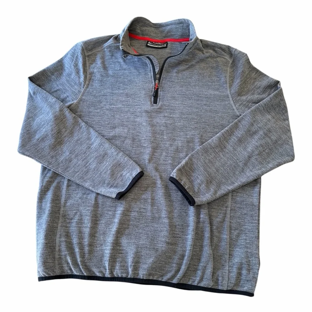 Avalanche Men's Gray Zip-Up Fleece